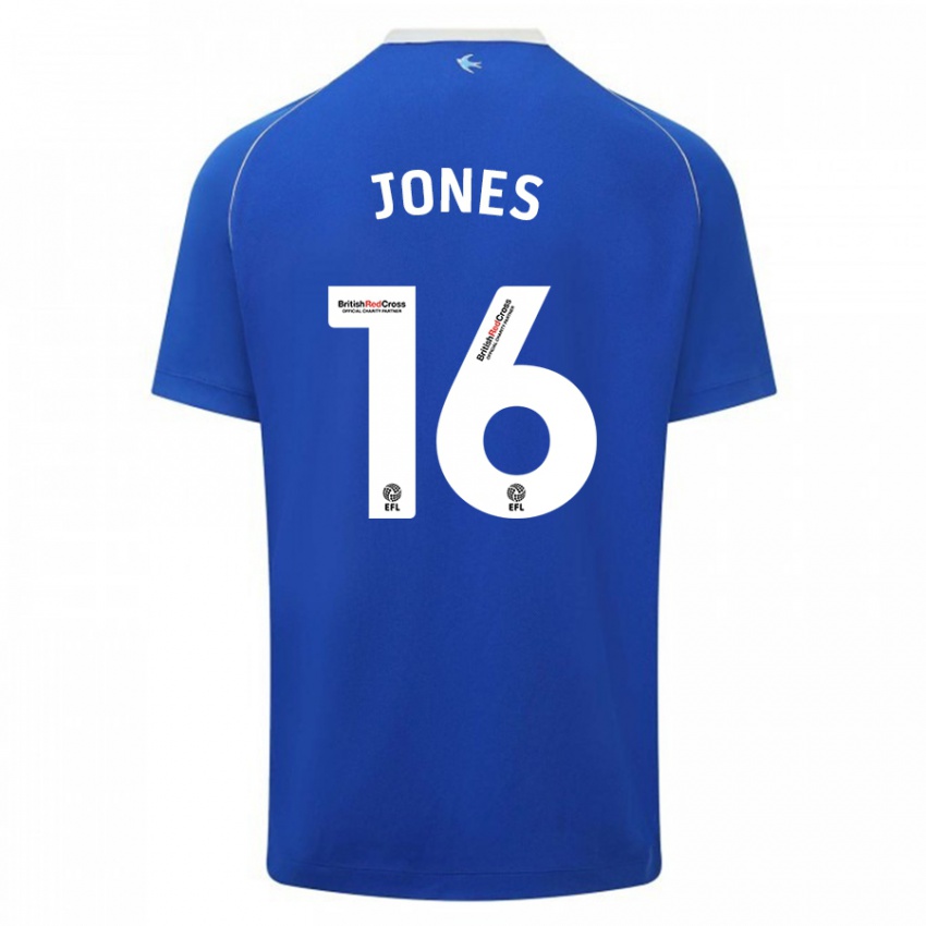 Kinderen Ellie Jones #16 Blauw Thuisshirt Thuistenue 2023/24 T-Shirt