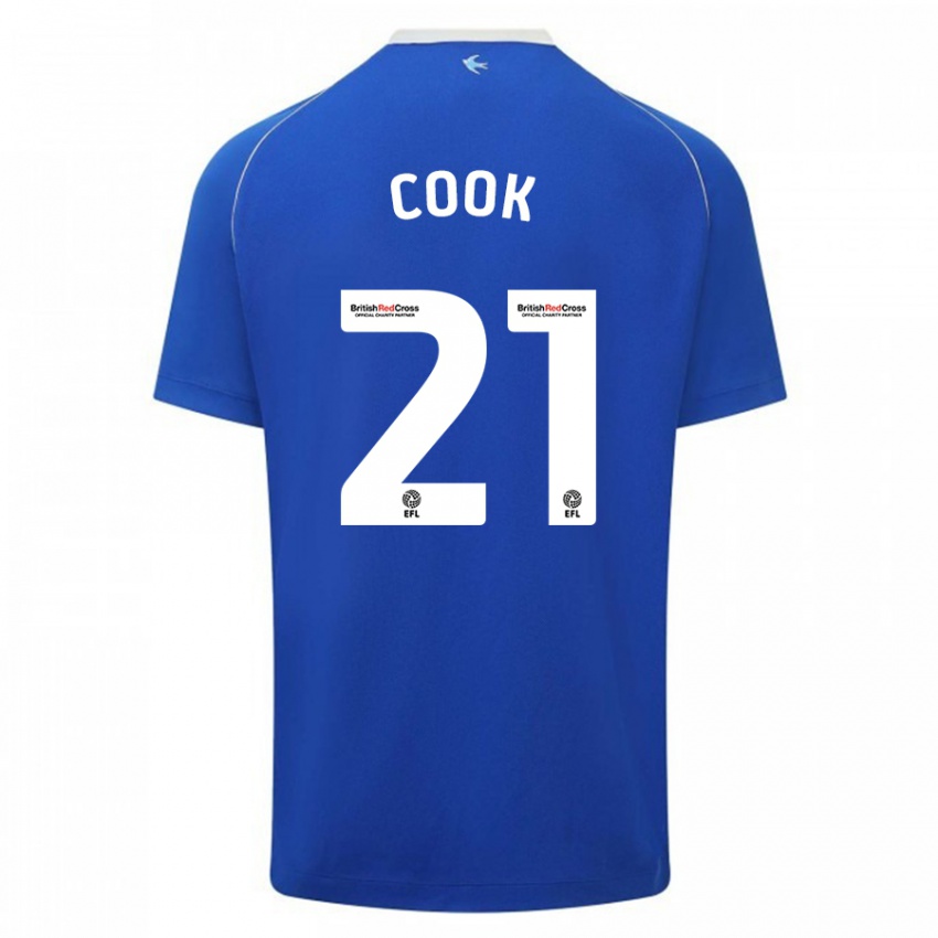 Kinderen Mikayla Cook #21 Blauw Thuisshirt Thuistenue 2023/24 T-Shirt