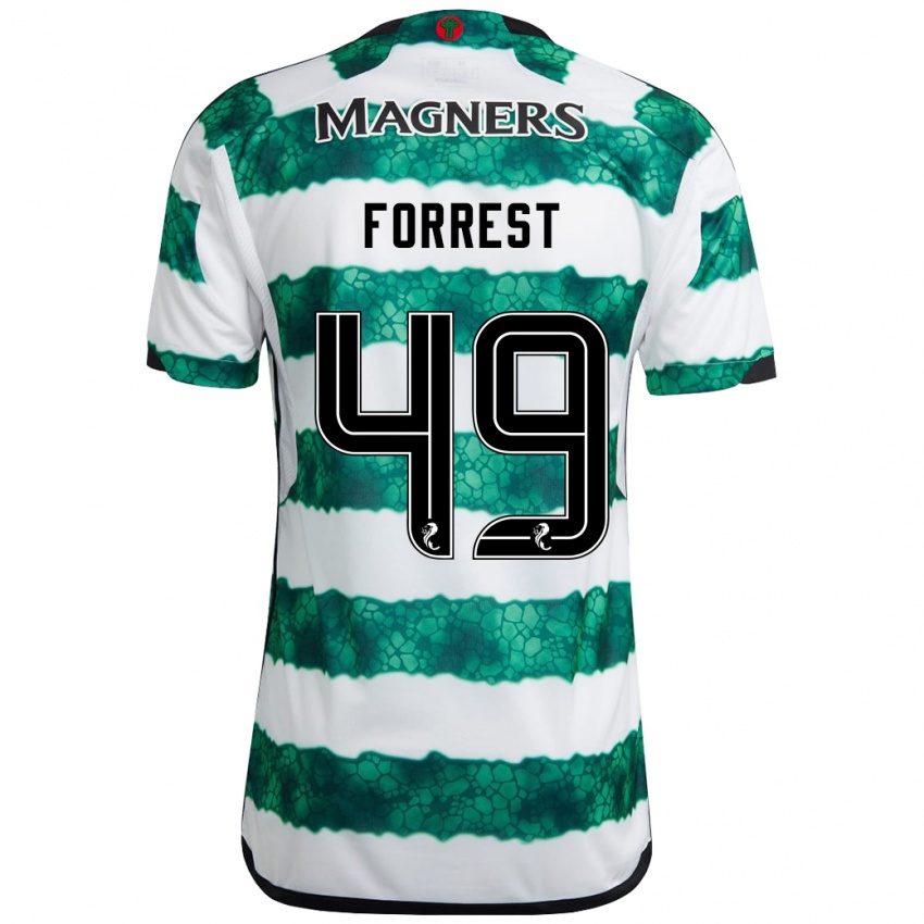 Kinderen James Forrest #49 Groente Thuisshirt Thuistenue 2023/24 T-Shirt