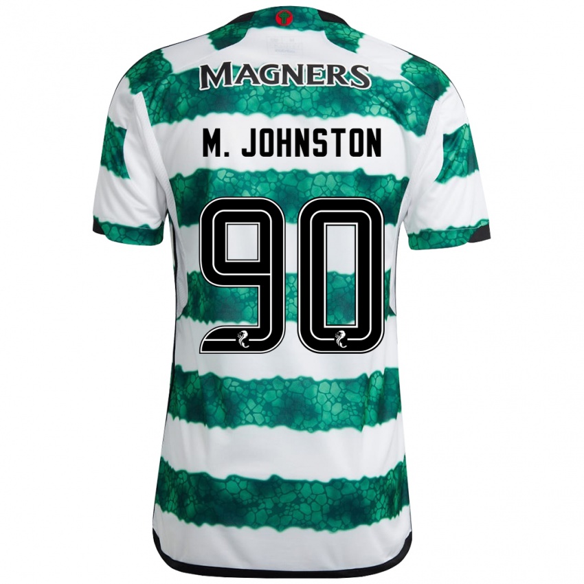 Kinderen Mikey Johnston #90 Groente Thuisshirt Thuistenue 2023/24 T-Shirt