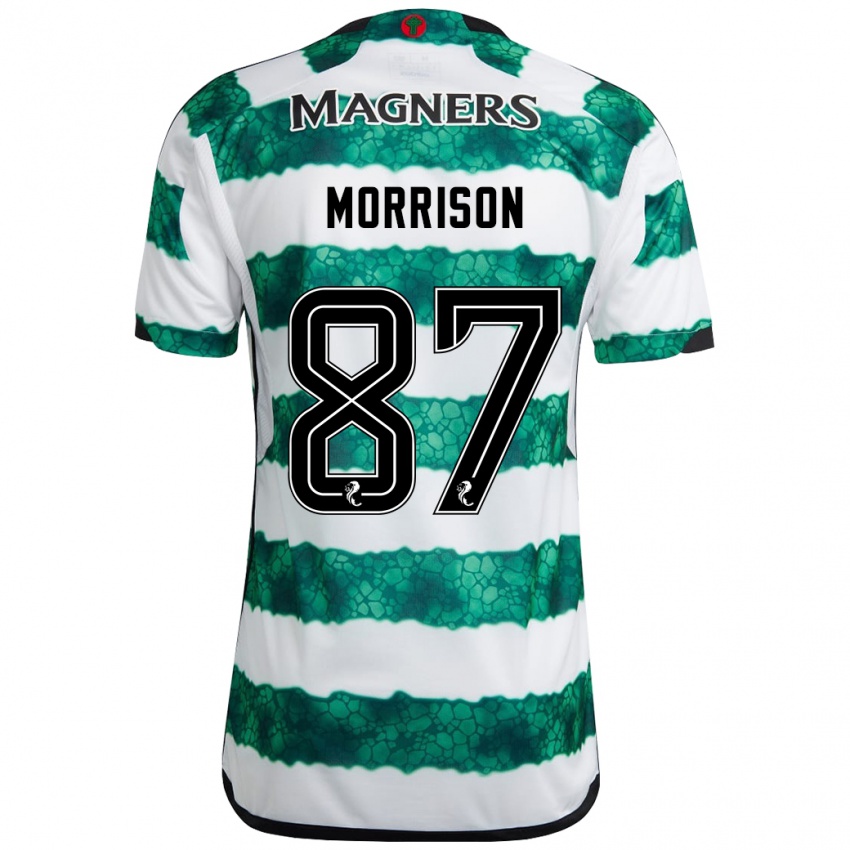 Kinderen Joe Morrison #87 Groente Thuisshirt Thuistenue 2023/24 T-Shirt