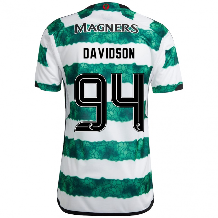 Kinderen Bruno Davidson #94 Groente Thuisshirt Thuistenue 2023/24 T-Shirt