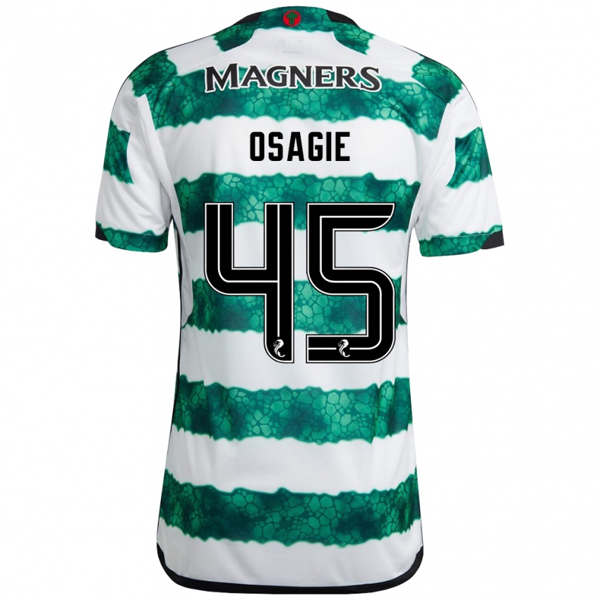 Kinderen Justin Osagie #45 Groente Thuisshirt Thuistenue 2023/24 T-Shirt