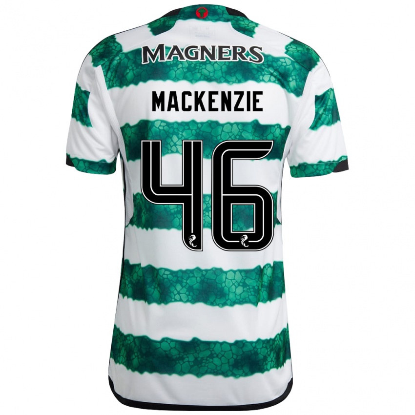 Kinderen Magnus Mackenzie #46 Groente Thuisshirt Thuistenue 2023/24 T-Shirt