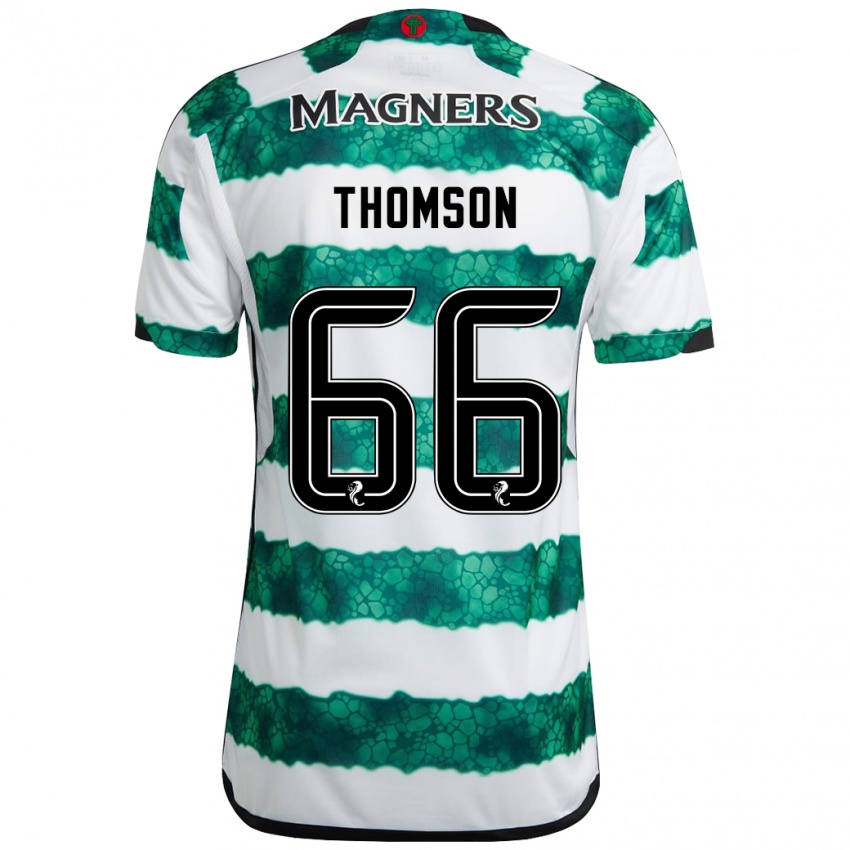 Kinderen Corey Thomson #66 Groente Thuisshirt Thuistenue 2023/24 T-Shirt