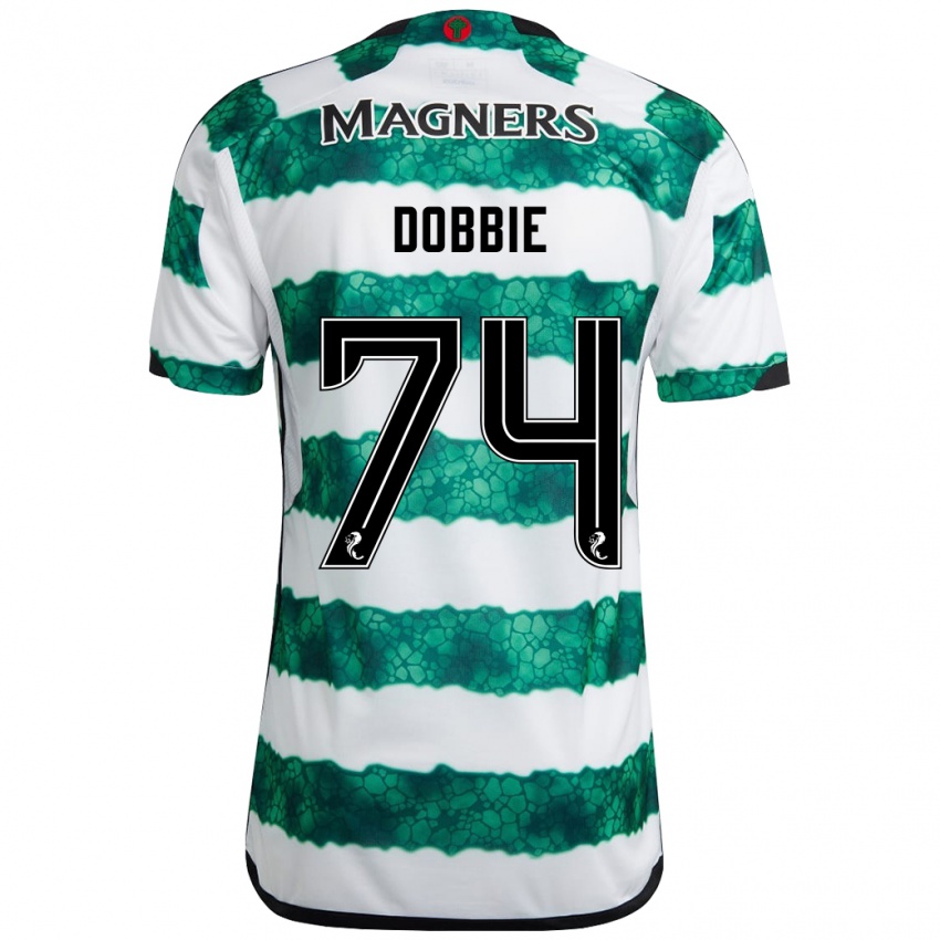 Kinderen Lewis Dobbie #74 Groente Thuisshirt Thuistenue 2023/24 T-Shirt