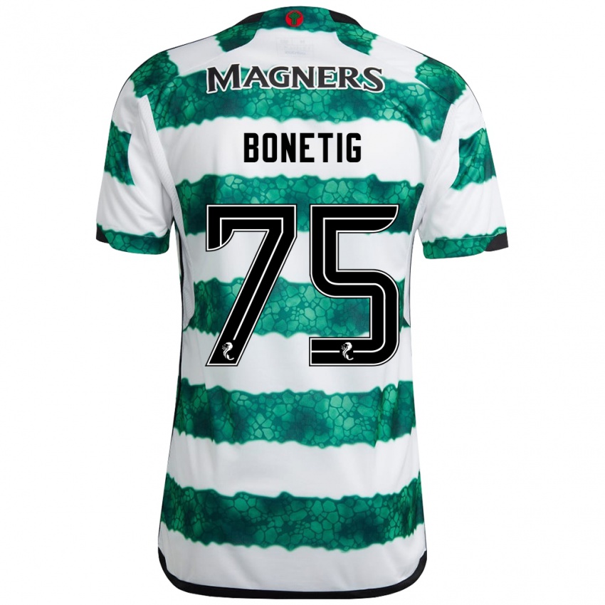 Kinderen Liam Bonetig #75 Groente Thuisshirt Thuistenue 2023/24 T-Shirt