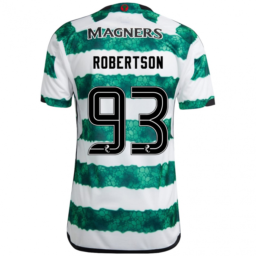 Kinderen Mitchell Robertson #93 Groente Thuisshirt Thuistenue 2023/24 T-Shirt