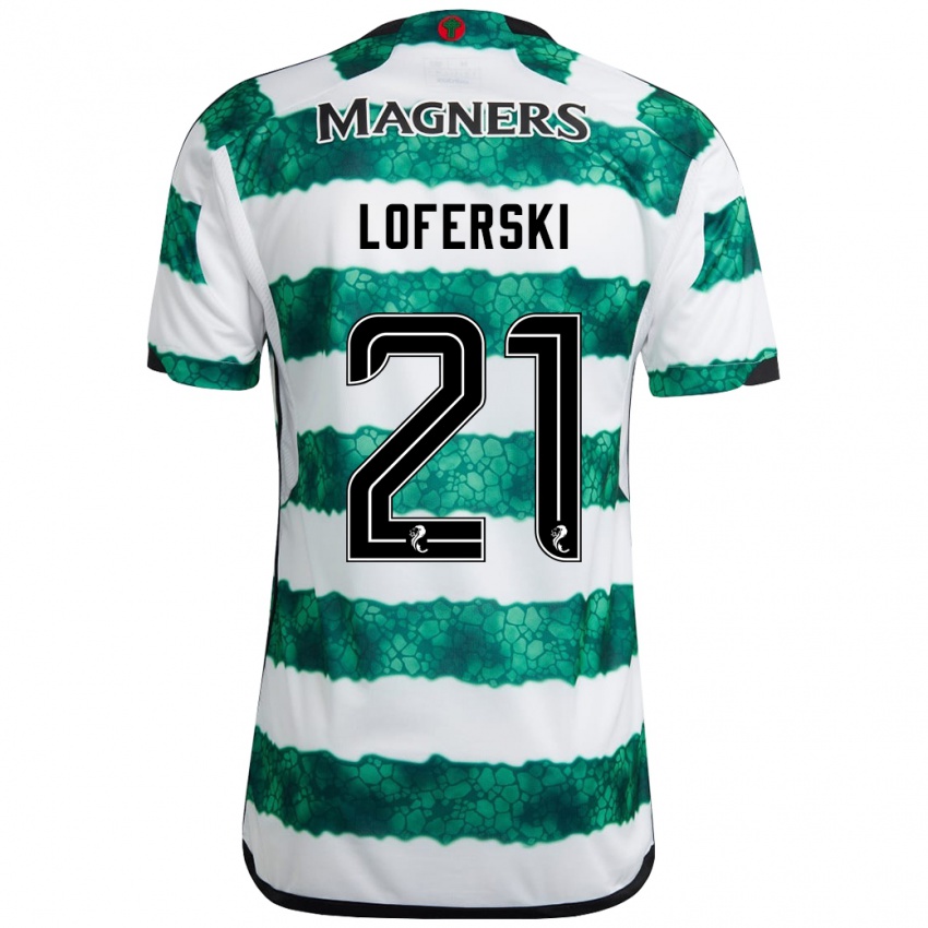 Kinderen Kit Loferski #21 Groente Thuisshirt Thuistenue 2023/24 T-Shirt