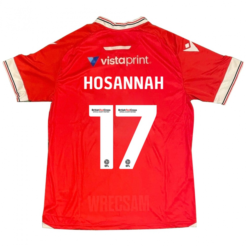 Kinderen Bryce Hosannah #17 Rood Thuisshirt Thuistenue 2023/24 T-Shirt