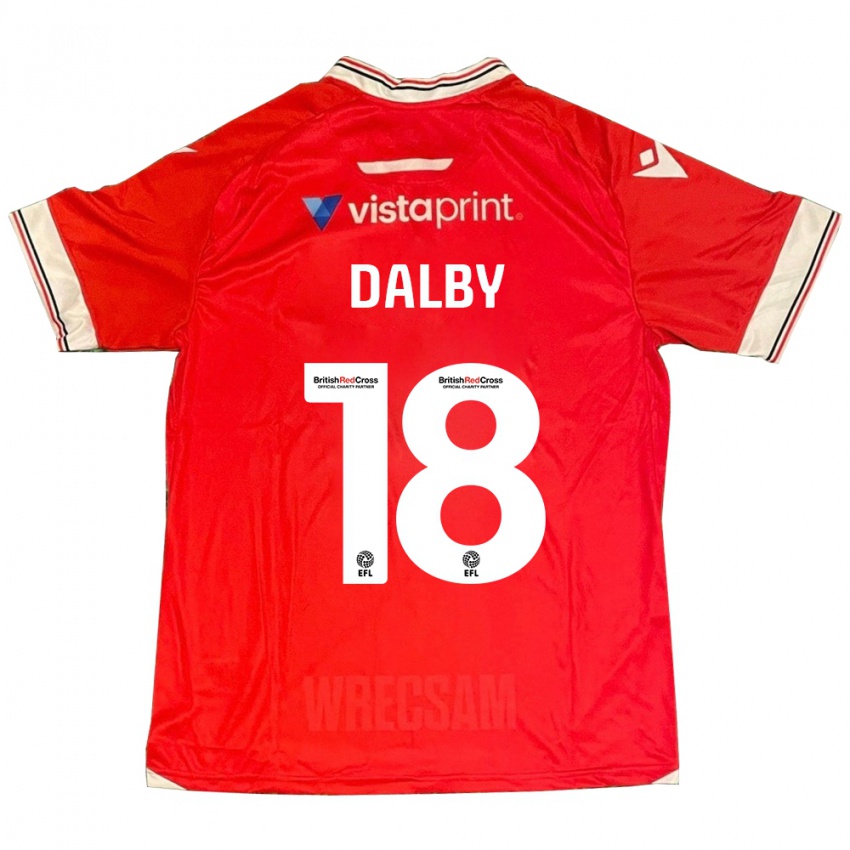 Kinderen Sam Dalby #18 Rood Thuisshirt Thuistenue 2023/24 T-Shirt