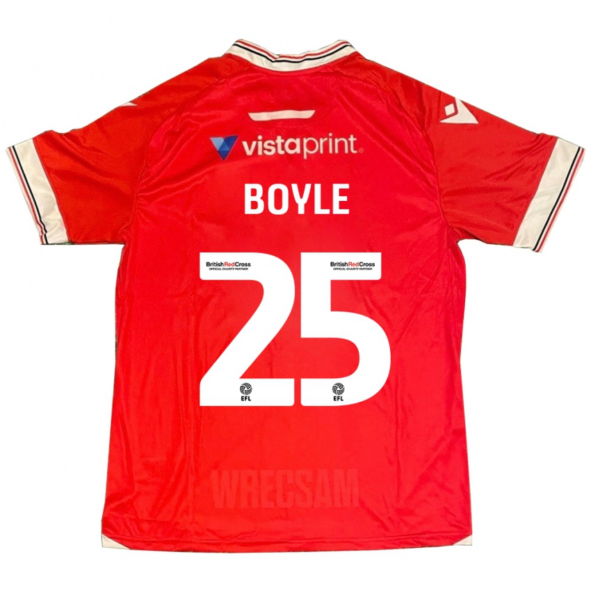 Kinderen Will Boyle #25 Rood Thuisshirt Thuistenue 2023/24 T-Shirt