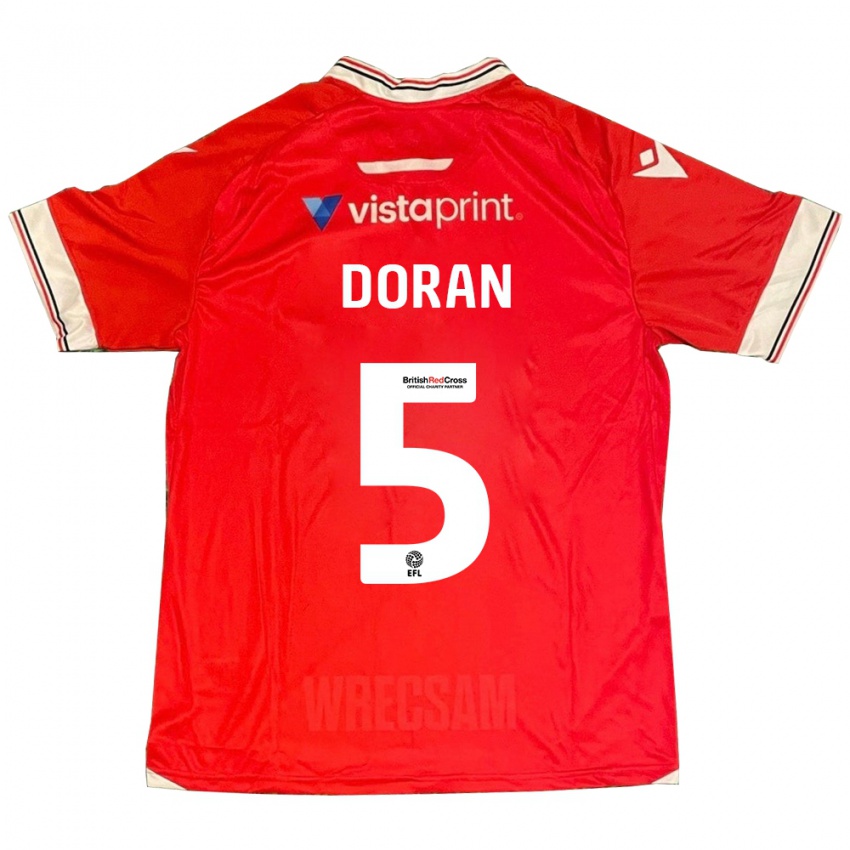 Kinderen Louisha Doran #5 Rood Thuisshirt Thuistenue 2023/24 T-Shirt