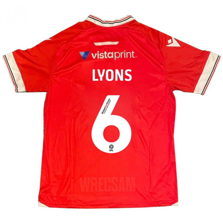 Kinderen Lauryn Lyons #6 Rood Thuisshirt Thuistenue 2023/24 T-Shirt