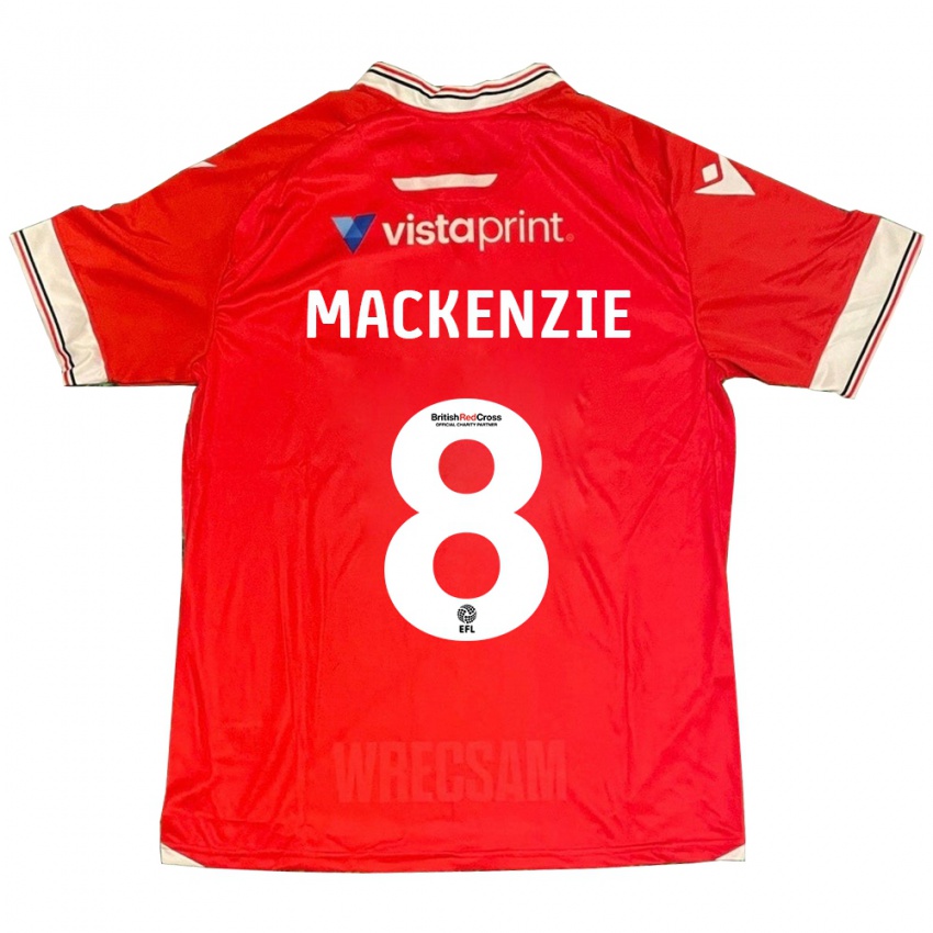 Kinderen Libby Mackenzie #8 Rood Thuisshirt Thuistenue 2023/24 T-Shirt