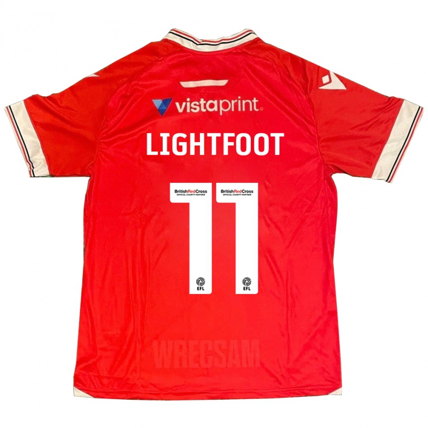 Kinderen Amber Lightfoot #11 Rood Thuisshirt Thuistenue 2023/24 T-Shirt