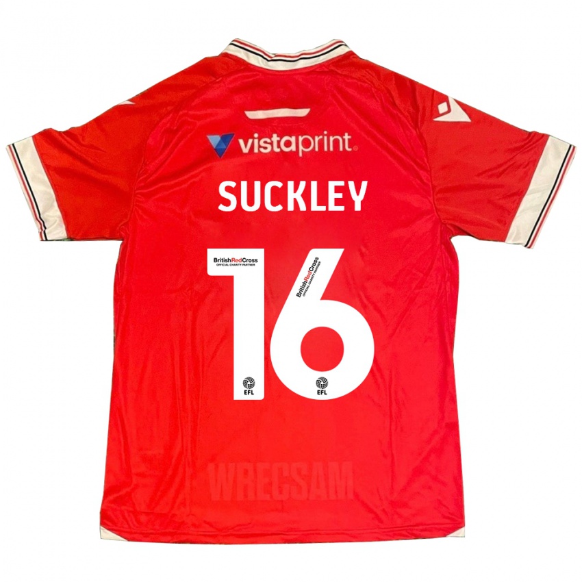 Kinderen Ava Suckley #16 Rood Thuisshirt Thuistenue 2023/24 T-Shirt