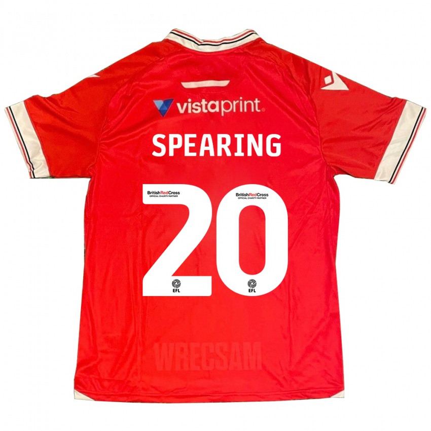 Kinderen Natasha Spearing #20 Rood Thuisshirt Thuistenue 2023/24 T-Shirt