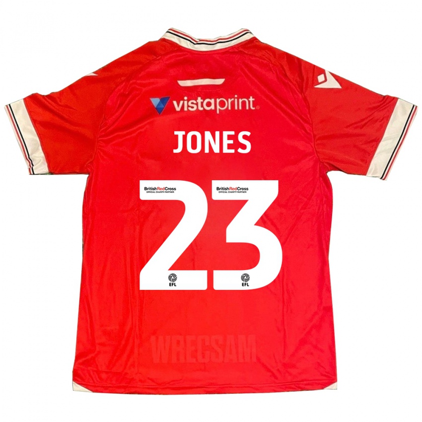 Kinderen Ruby Jones #23 Rood Thuisshirt Thuistenue 2023/24 T-Shirt