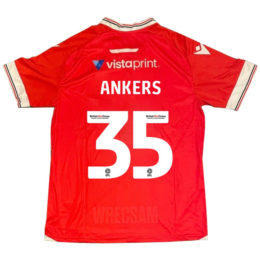 Kinderen Chloe Ankers #35 Rood Thuisshirt Thuistenue 2023/24 T-Shirt