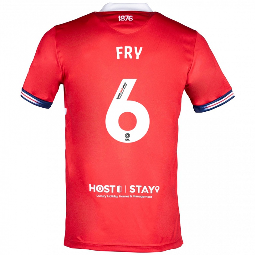 Kinderen Dael Fry #6 Rood Thuisshirt Thuistenue 2023/24 T-Shirt