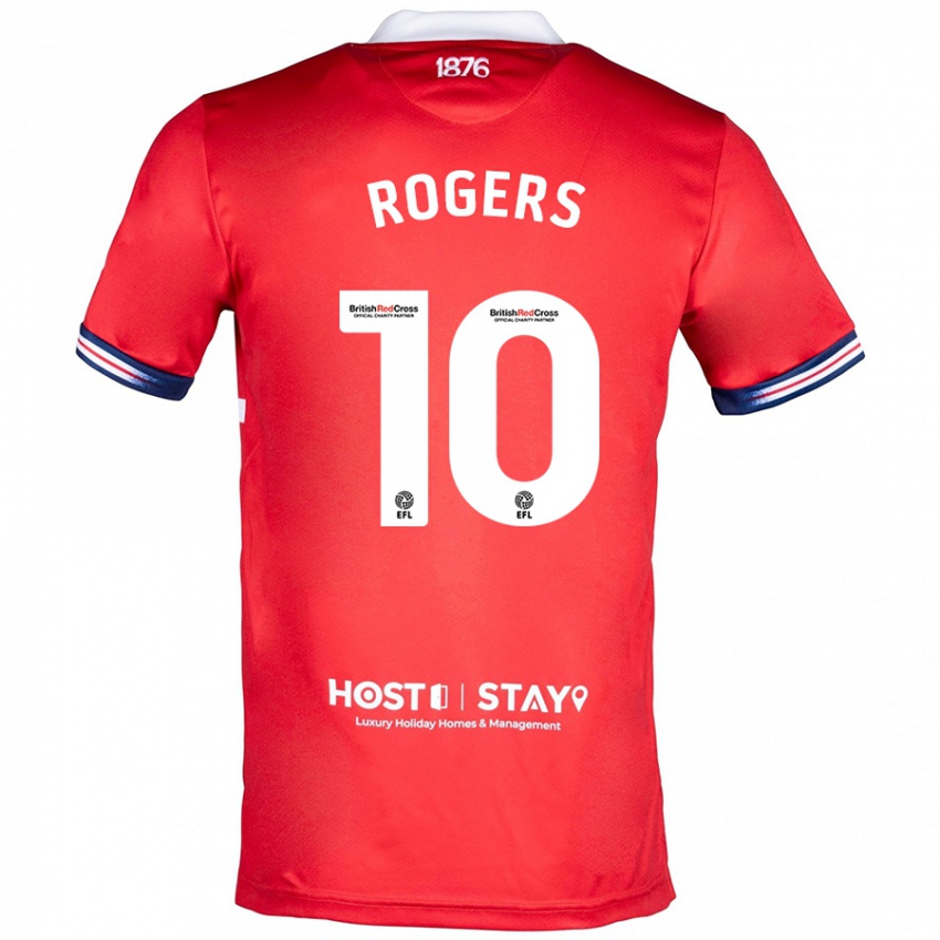 Kinderen Morgan Rogers #10 Rood Thuisshirt Thuistenue 2023/24 T-Shirt
