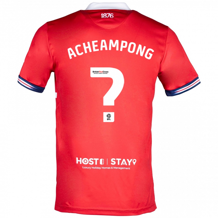 Kinderen Prince Acheampong #0 Rood Thuisshirt Thuistenue 2023/24 T-Shirt