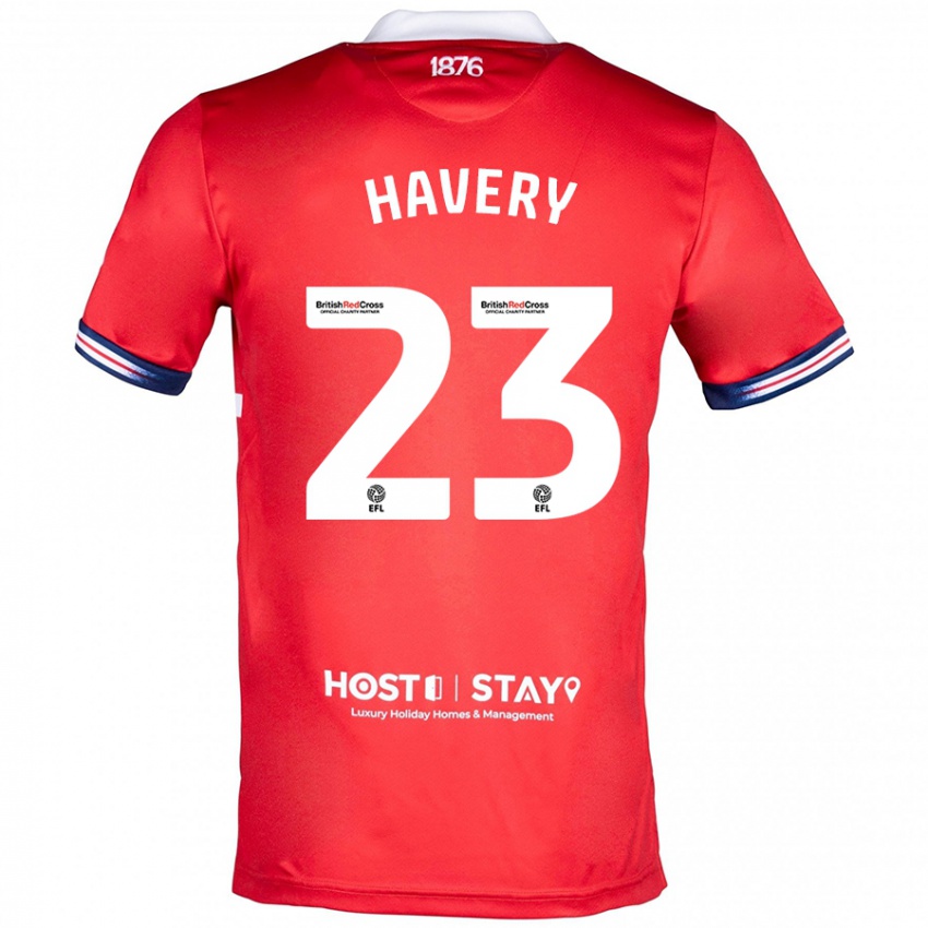 Kinderen Nicole Havery #23 Rood Thuisshirt Thuistenue 2023/24 T-Shirt