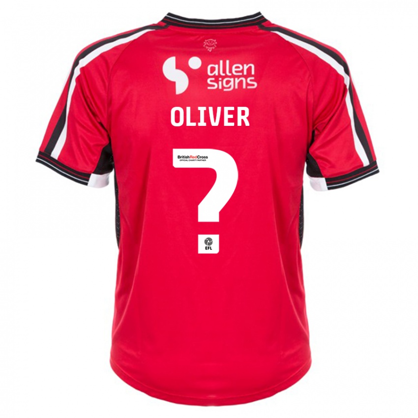 Kinderen Denny Oliver #0 Rood Thuisshirt Thuistenue 2023/24 T-Shirt