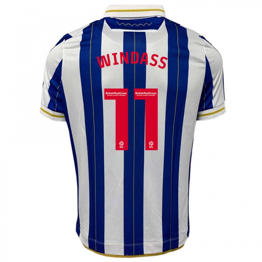 Kinderen Josh Windass #11 Blauw Wit Thuisshirt Thuistenue 2023/24 T-Shirt