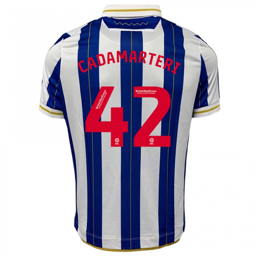 Kinderen Bailey Cadamarteri #42 Blauw Wit Thuisshirt Thuistenue 2023/24 T-Shirt