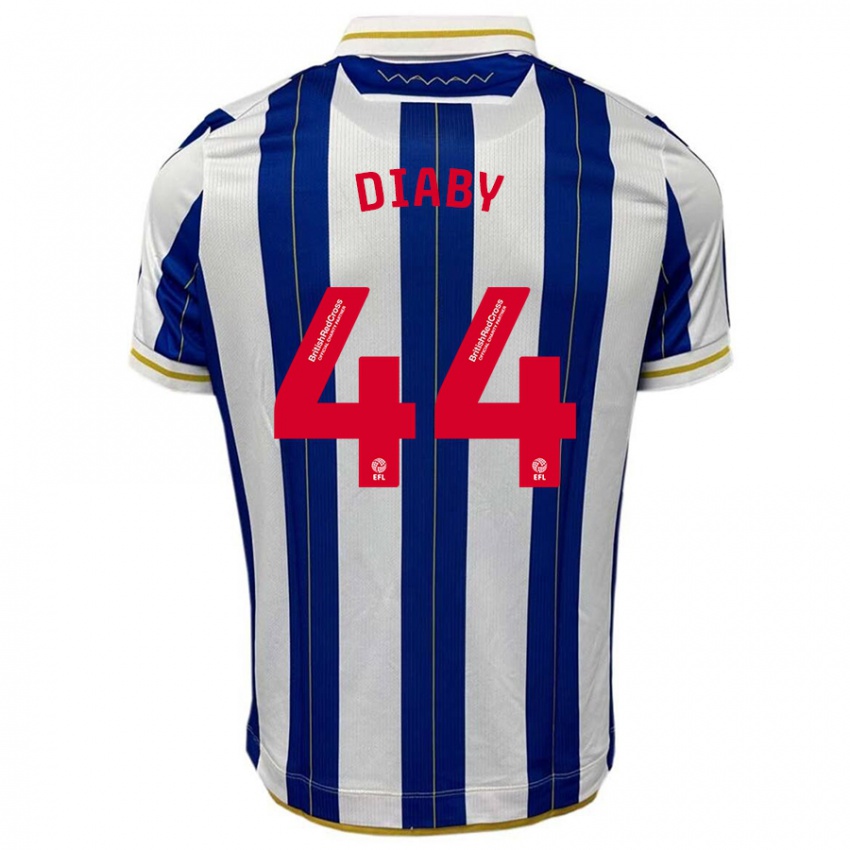 Kinderen Momo Diaby #44 Blauw Wit Thuisshirt Thuistenue 2023/24 T-Shirt