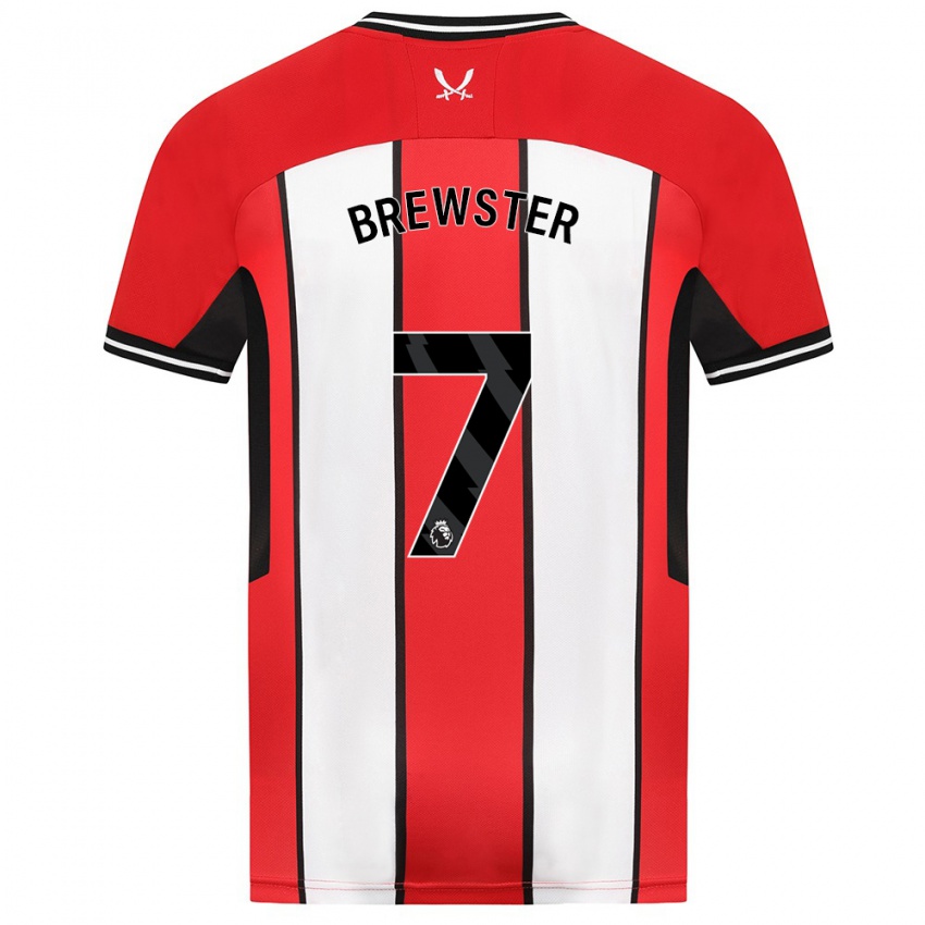 Kinderen Rhian Brewster #7 Rood Thuisshirt Thuistenue 2023/24 T-Shirt