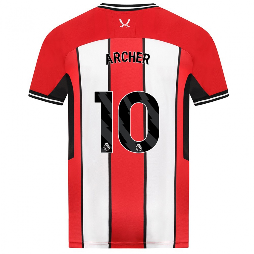 Kinderen Cameron Archer #10 Rood Thuisshirt Thuistenue 2023/24 T-Shirt