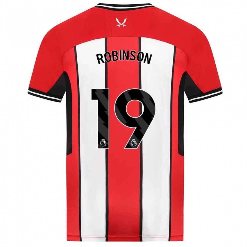 Kinderen Jack Robinson #19 Rood Thuisshirt Thuistenue 2023/24 T-Shirt