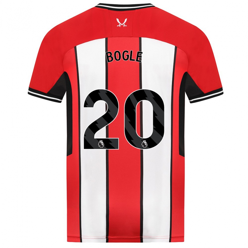 Kinderen Jayden Bogle #20 Rood Thuisshirt Thuistenue 2023/24 T-Shirt