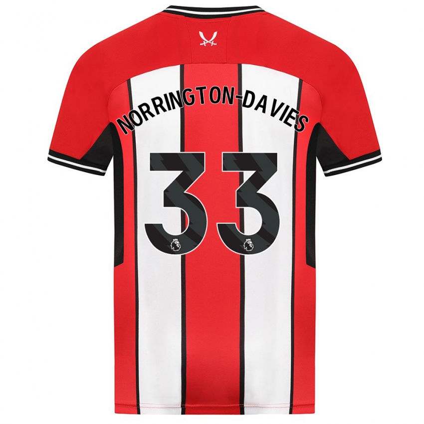 Kinderen Rhys Norrington-Davies #33 Rood Thuisshirt Thuistenue 2023/24 T-Shirt