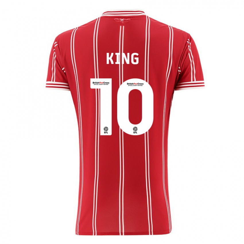 Kinderen Andy King #10 Rood Thuisshirt Thuistenue 2023/24 T-Shirt