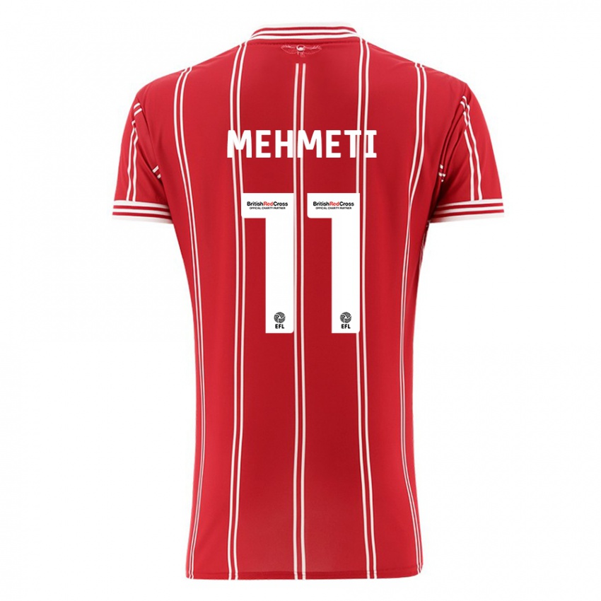 Kinderen Anis Mehmeti #11 Rood Thuisshirt Thuistenue 2023/24 T-Shirt