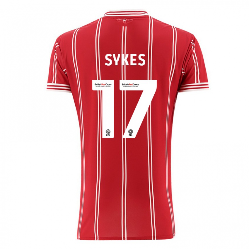 Kinderen Mark Sykes #17 Rood Thuisshirt Thuistenue 2023/24 T-Shirt