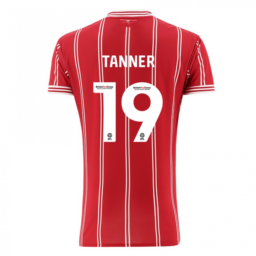 Kinderen George Tanner #19 Rood Thuisshirt Thuistenue 2023/24 T-Shirt