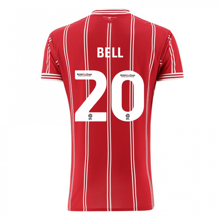 Kinderen Sam Bell #20 Rood Thuisshirt Thuistenue 2023/24 T-Shirt