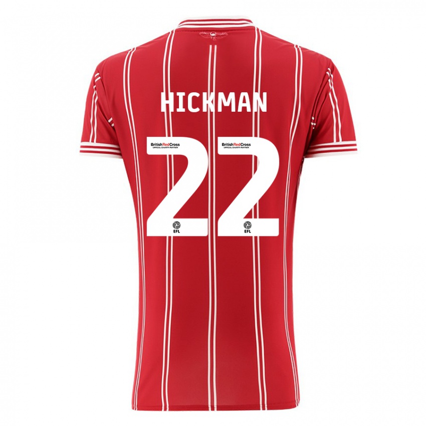 Kinderen Taylor Gardner-Hickman #22 Rood Thuisshirt Thuistenue 2023/24 T-Shirt