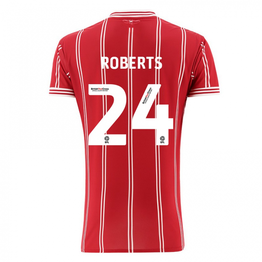 Kinderen Haydon Roberts #24 Rood Thuisshirt Thuistenue 2023/24 T-Shirt