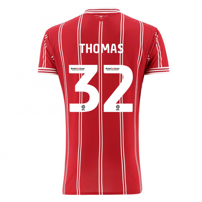 Kinderen Lewis Thomas #32 Rood Thuisshirt Thuistenue 2023/24 T-Shirt