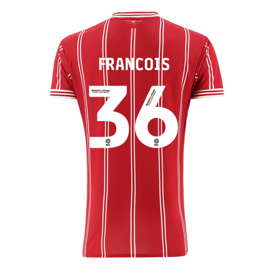 Kinderen Marlee Francois #36 Rood Thuisshirt Thuistenue 2023/24 T-Shirt