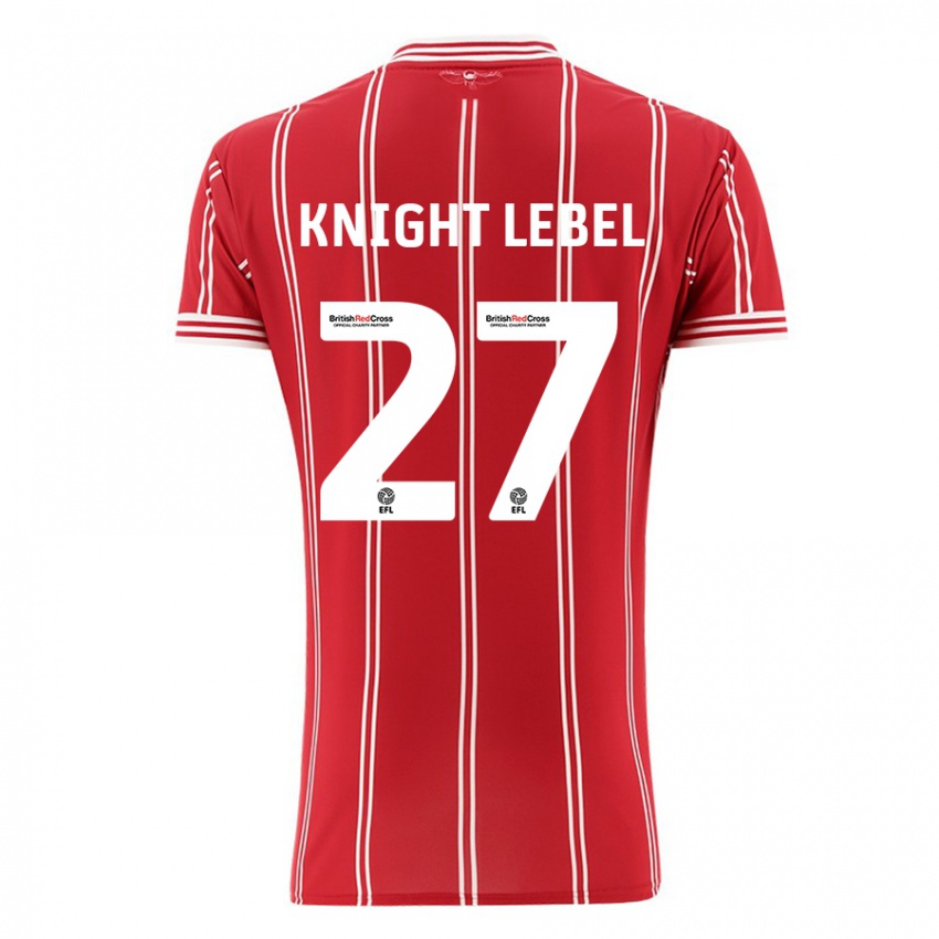 Kinderen Jamie Knight-Lebel #27 Rood Thuisshirt Thuistenue 2023/24 T-Shirt