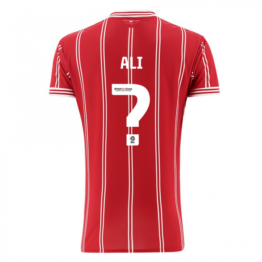 Kinderen Zack Ali #0 Rood Thuisshirt Thuistenue 2023/24 T-Shirt