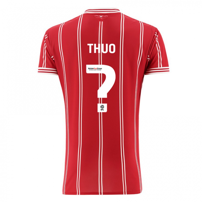 Kinderen Mark Thuo #0 Rood Thuisshirt Thuistenue 2023/24 T-Shirt