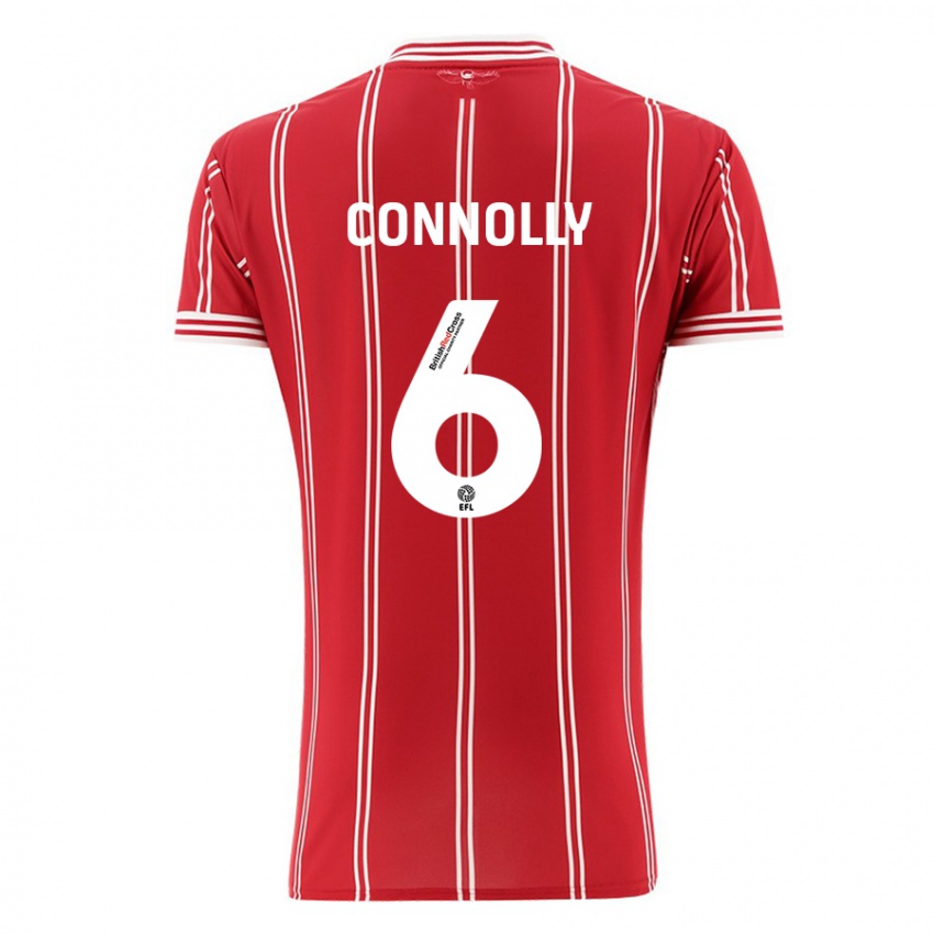 Kinderen Megan Connolly #6 Rood Thuisshirt Thuistenue 2023/24 T-Shirt